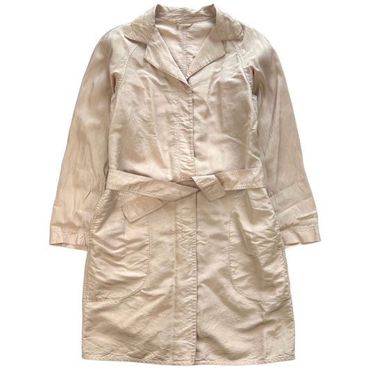 Prada Silk Trench Coat Women's Size L