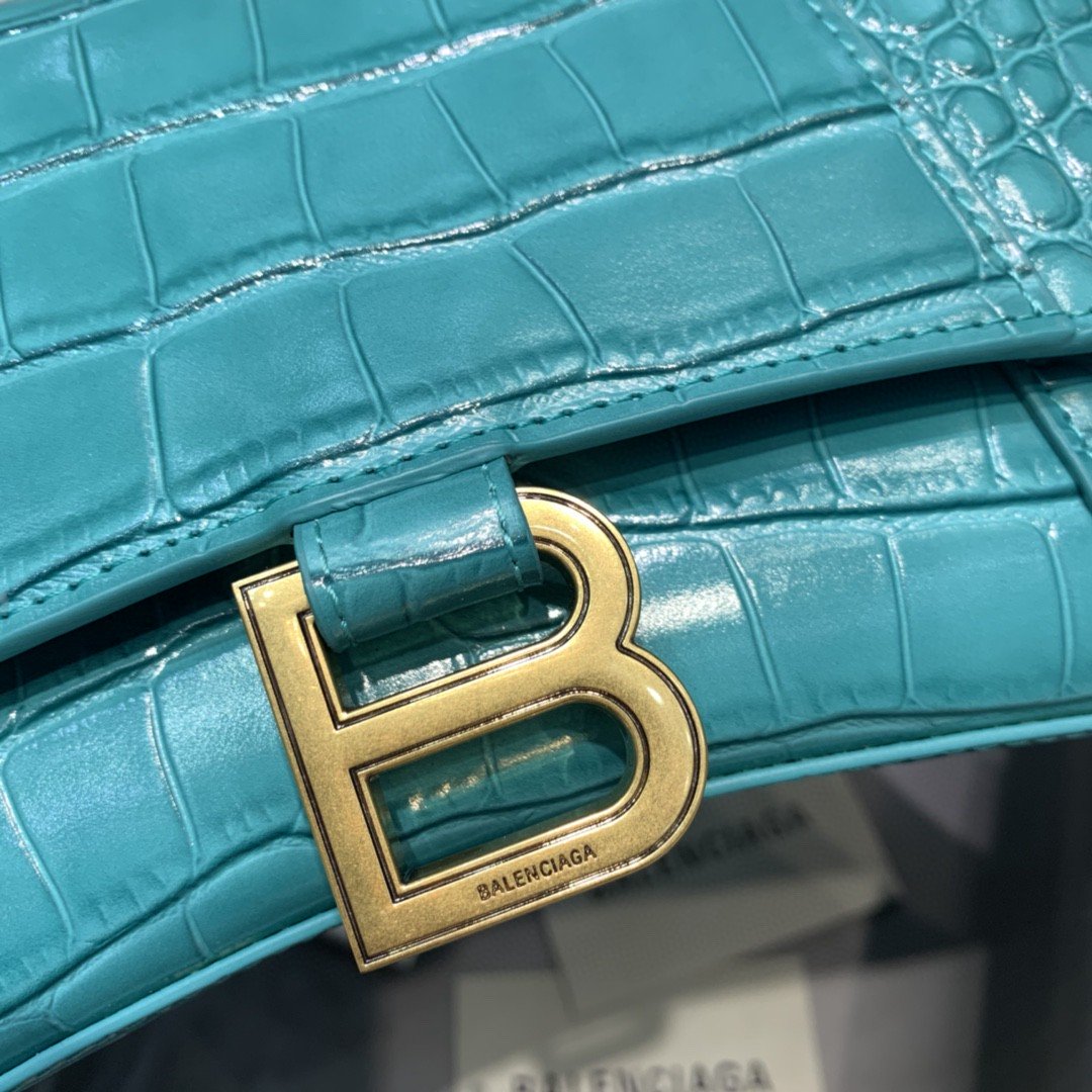 Top Quality Hourglass Small Handbag In Blue, For Women,  Bags 9in/23cm