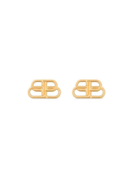 Luxury Balenciaga Trending 2025 BB Logo Stud Earrings Gold