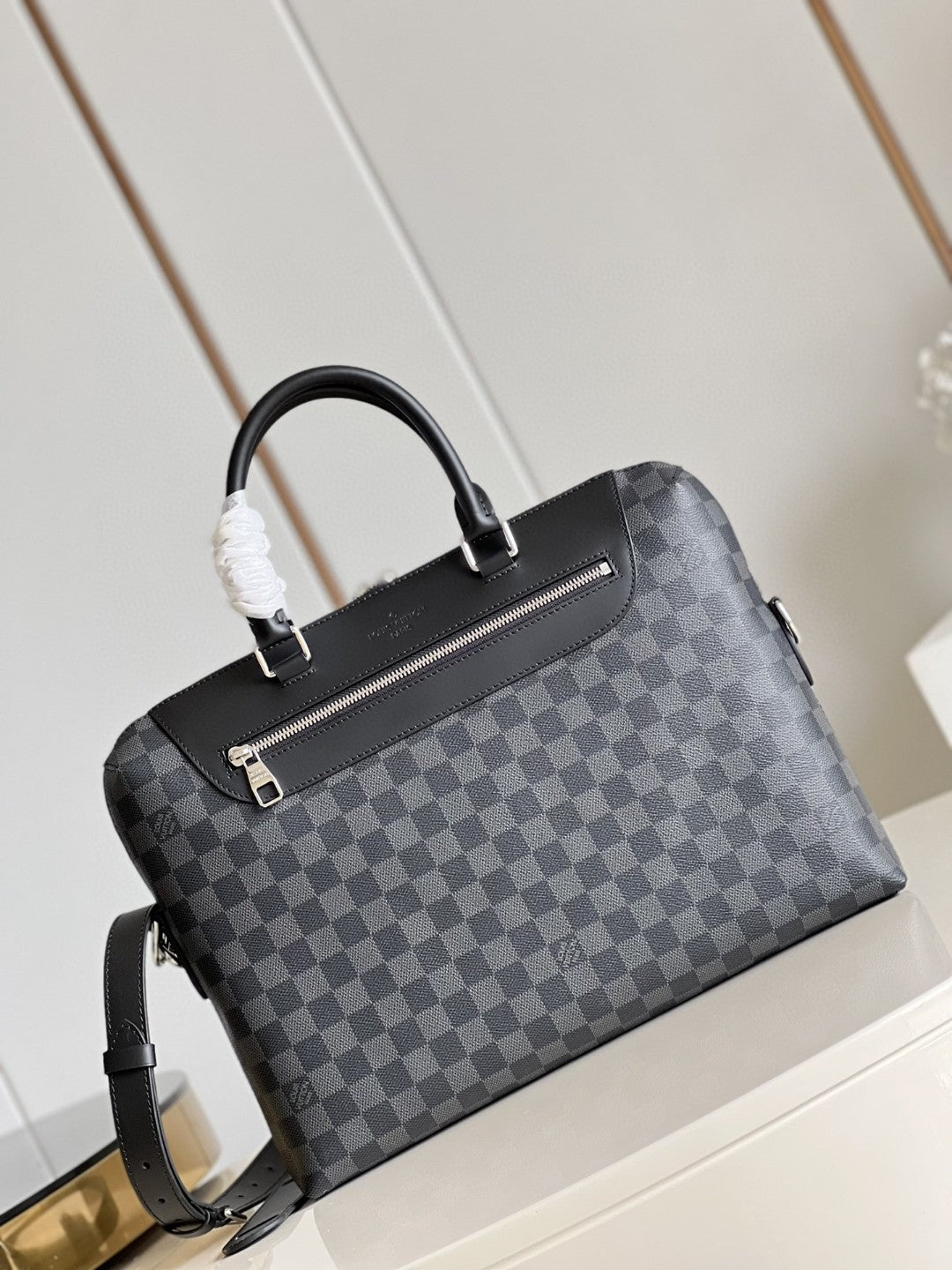 Top Quality Porte Documents Jour Business Bag Damier Graphite For Men, Bags, Shoulder And Crossbody Bags 14.6in/37cm Top Quality N48260