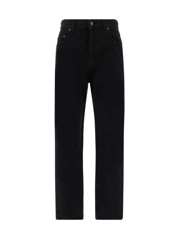 Luxury Saint Laurent Trending 2025 Vanessa Denim Straight Jeans Black