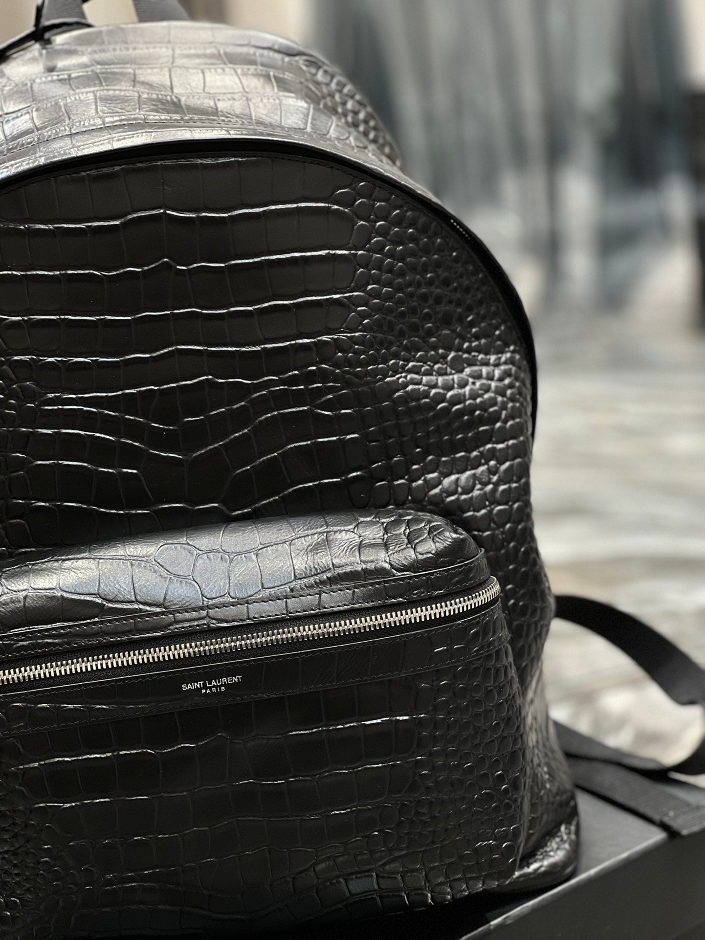 YSSL City Backpack Black For Women, Women’s Bags 16.1in/41cm YSL‎ 534967DZE2F1000