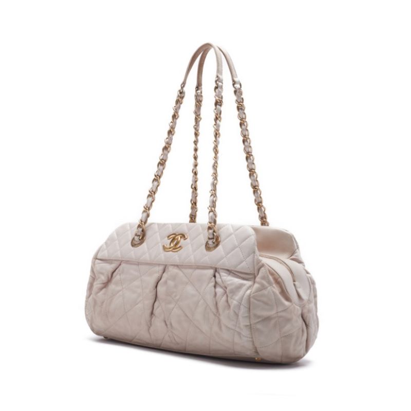 Chanel Coco Matrasse Double Chain Shoulder Spacle Leather Ivory  Shoulder Bag Mini Shoulder Bag  Bag Hybrid ? Delivery? Himalan Bookstore Online