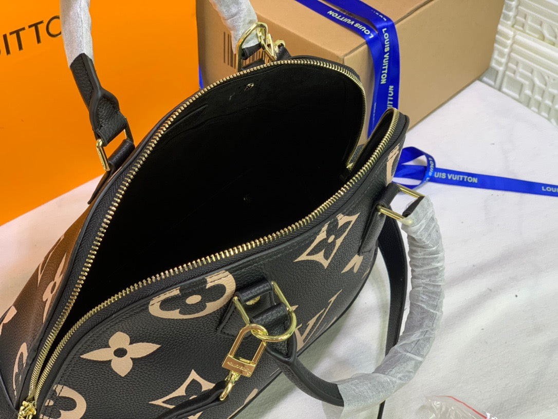 Top Quality Neo Alma PM Monogram Empreinte Black/Beige For Women,  Shoulder And Crossbody Bags 13.8in/35cm Top Quality