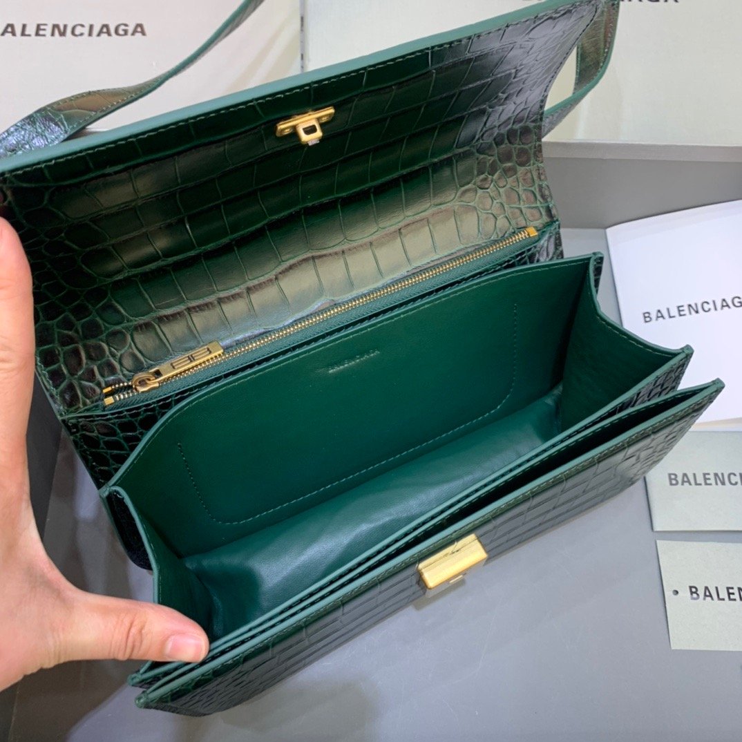 Top Quality Gossip Small Shoulder Bag Dark Green, For Women,  Bags 9.1in/23cm