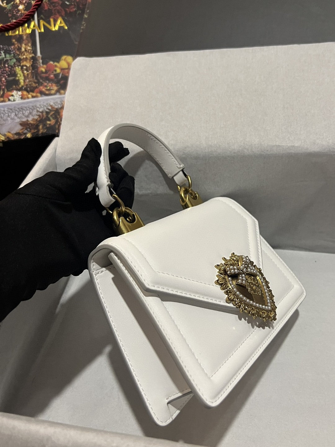 Top Quality Small Devotion Bag In Plain White For Women 7.5in/19cm Top Quality Top Quality6711AV89380002