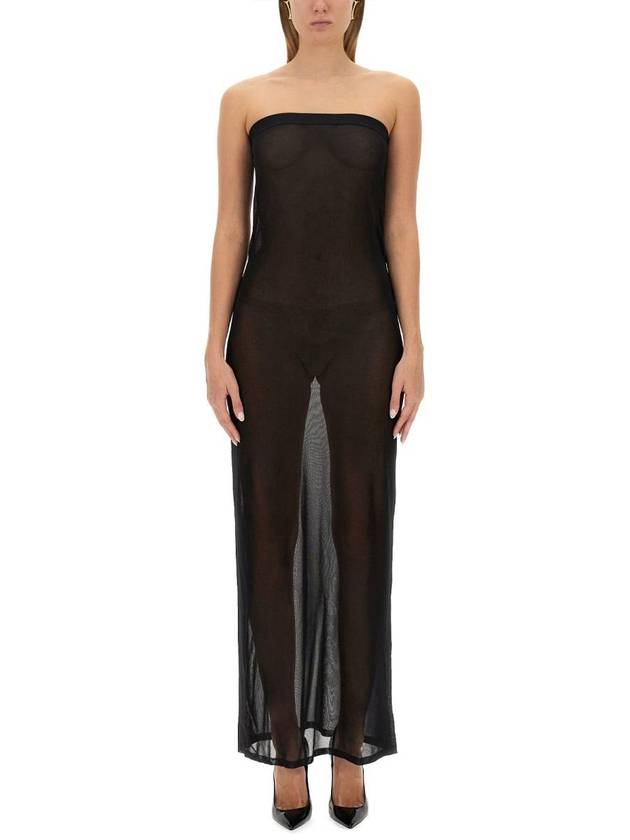 Luxury Saint Laurent Trending 2025 23 fw Strapless Dress 756812Y76HL1000 B0040511016