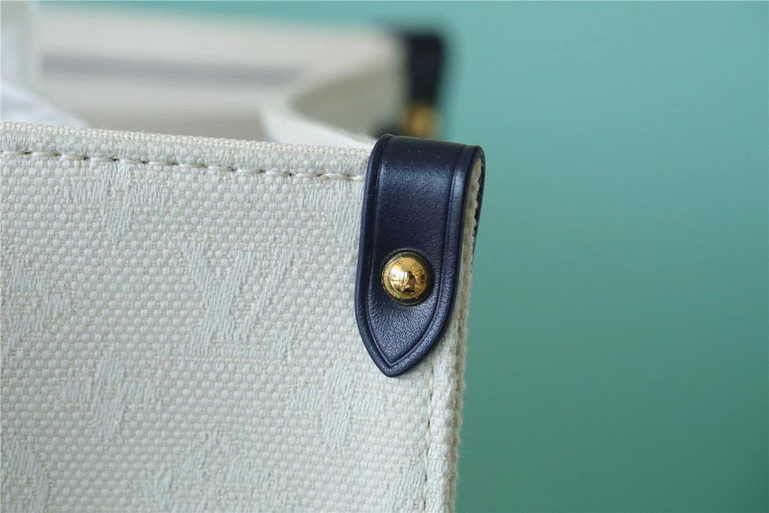 Top Quality Onthego GM Monogram Giant And Raffia White/ Black For Women,  Shoulder And Crossbody Bags 41cm/16.1in Top Quality 