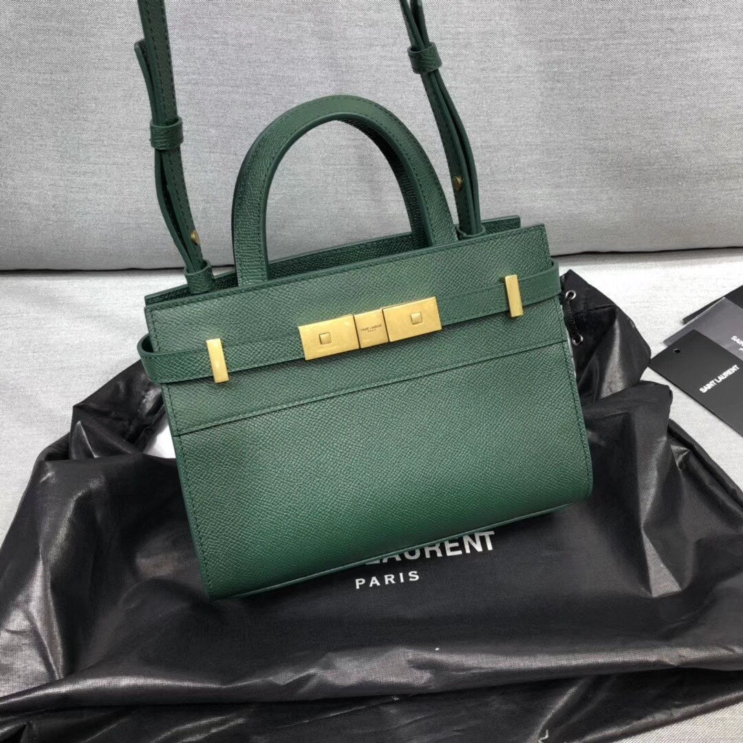 YSSL Manhattan Nano Shopping Bag In Box Green For Women 8in/21cm YSL