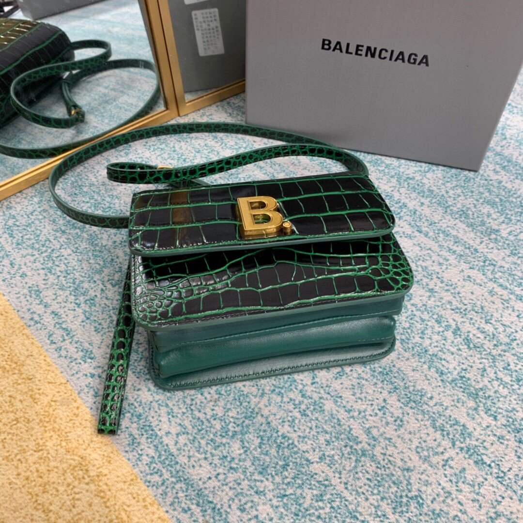 Top Quality Bolso Bandolera B In Dark Green, For Women,  Bags 7in/18cm