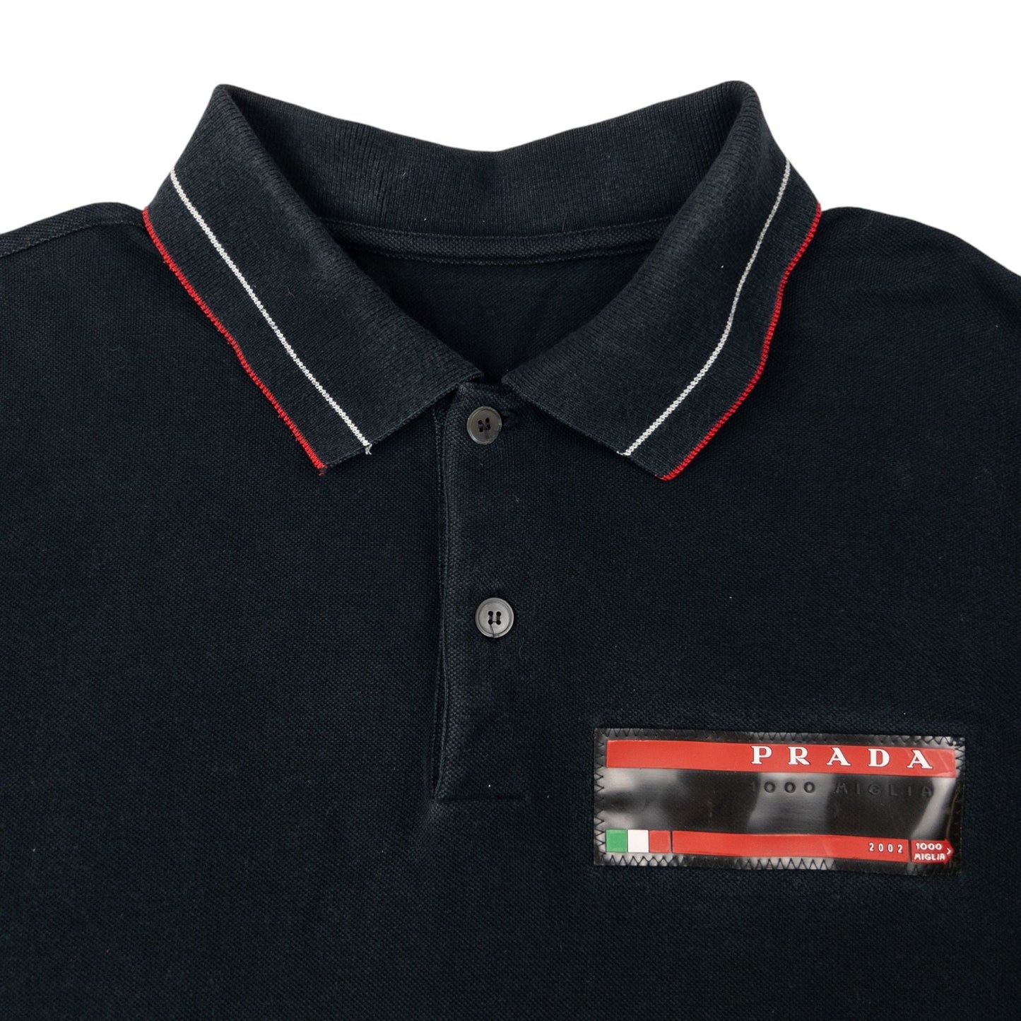 Prada Sport 1000 Migalia 2002 Long Sleeve Polo Shirt Size XL