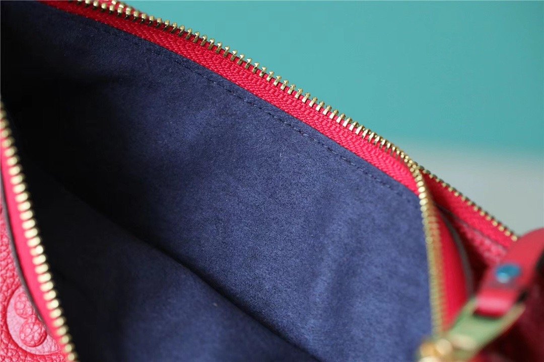 Top Quality Double Zip Pochette Monogram Empreinte Red For Women,  Shoulder and Crossbody Bags 7.9in/20cm Top Quality