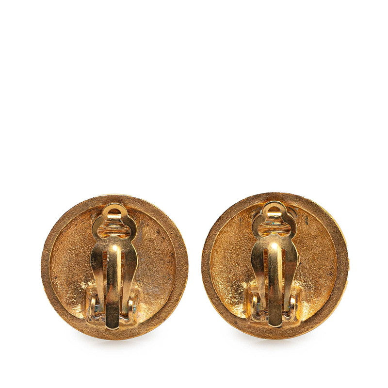 Chanel Gold-Plated Coco Mark   Earrings 95A