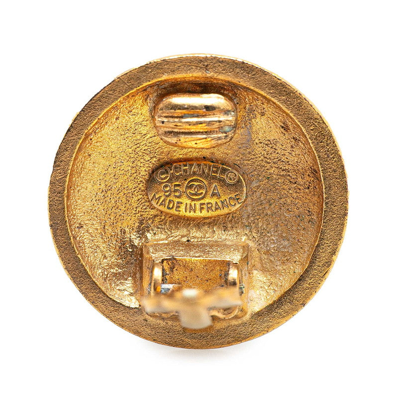 Chanel Gold-Plated Coco Mark   Earrings 95A