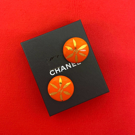 CHANEL Earring Gold Plated gold
