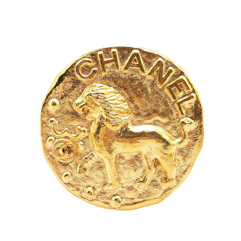 Chanel Coco Mark Lion Motif Brooch