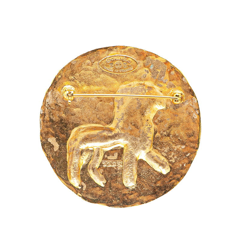 Chanel Coco Mark Lion Motif Brooch