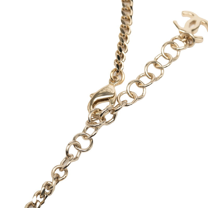 Chanel Logo Heart Circle Necklace