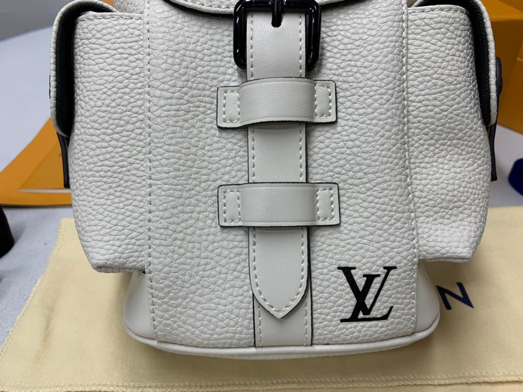 Top Quality Christopher XS Taurillon White For Men, Bags, Shoulder And Crossbody Bags 7.7in/19.5cm Top Quality
