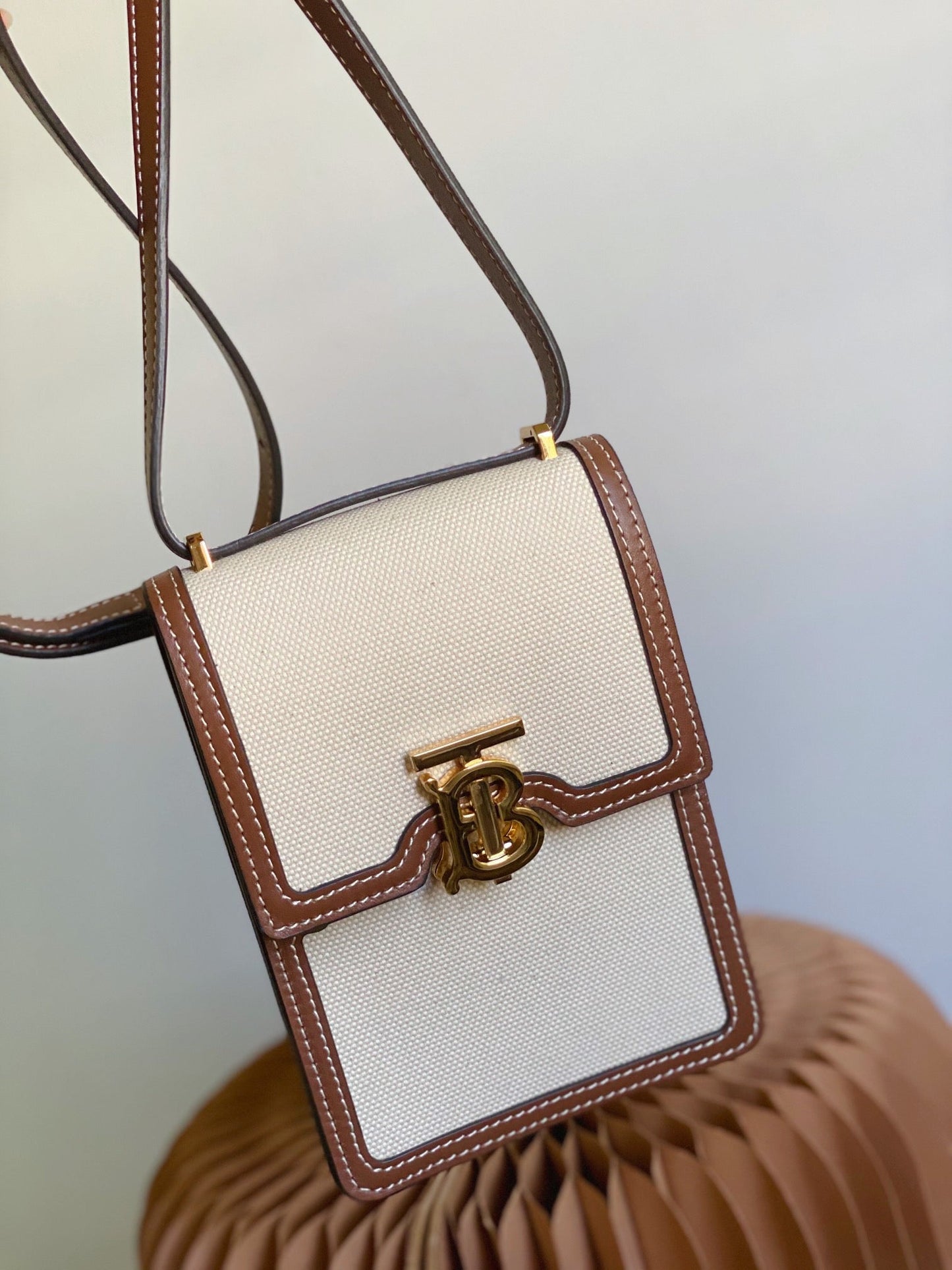 Top Quality Robin Bag Cotton Canvas Cream For Women, Bags 7.5in/14cm 80316491