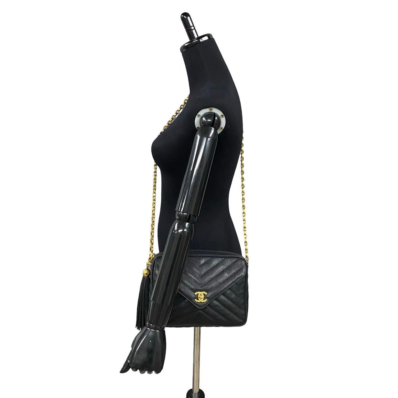 Chanel Coco Mark Caviar Skin Shoulder Bag