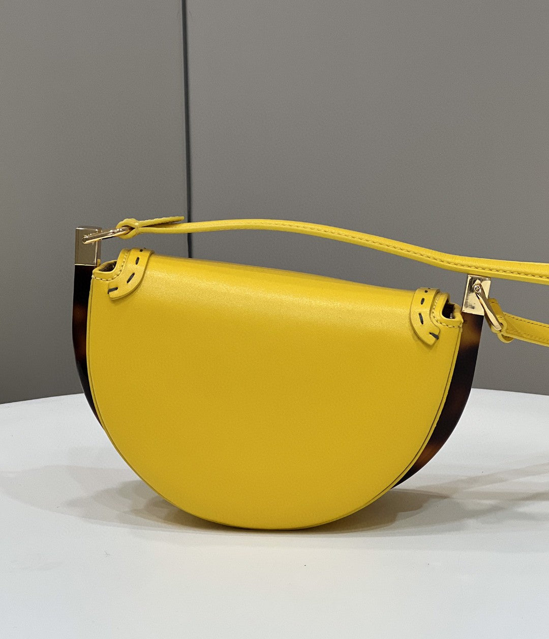 Top QualityTop Quality Moonlight Saddle Yellow Bag For Woman 19cm/7.5in