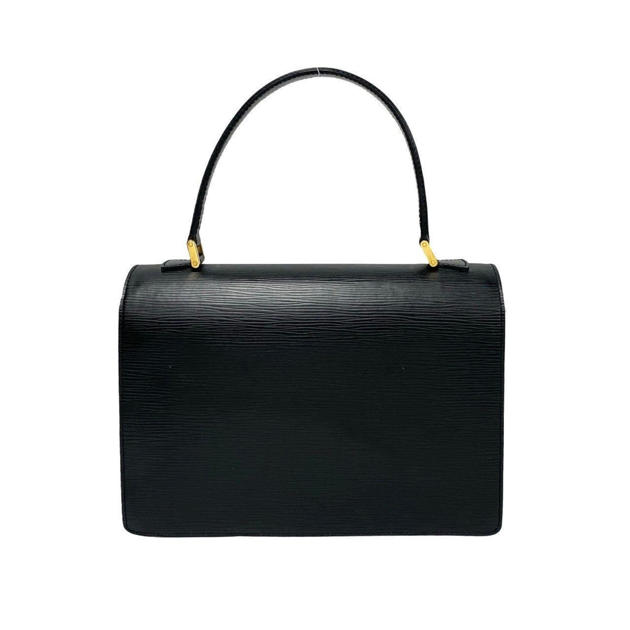 LOUIS VUITTON Handbag leather black Epi Concorde Women  d