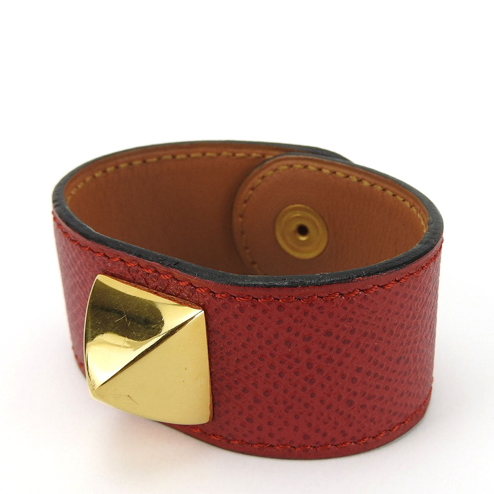 HERMES bracelet Epsom, Metal Red Medor Women  d