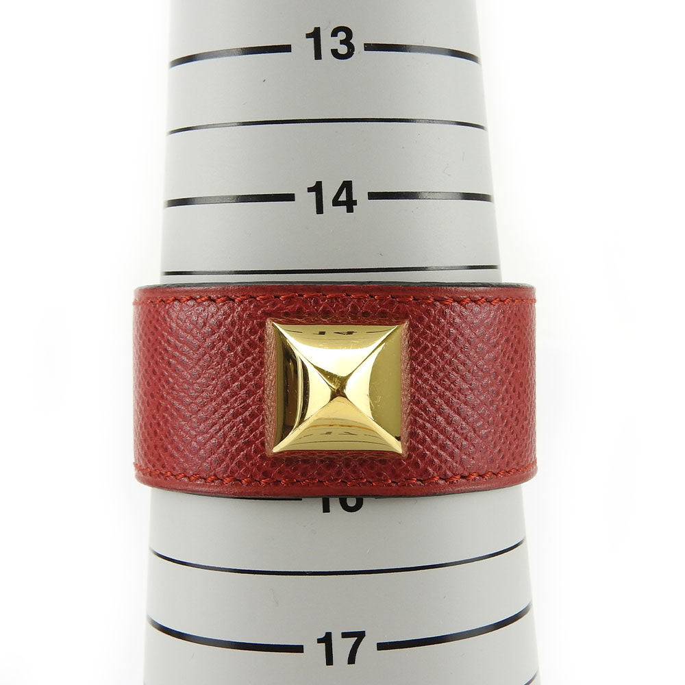 HERMES bracelet Epsom, Metal Red Medor Women  d