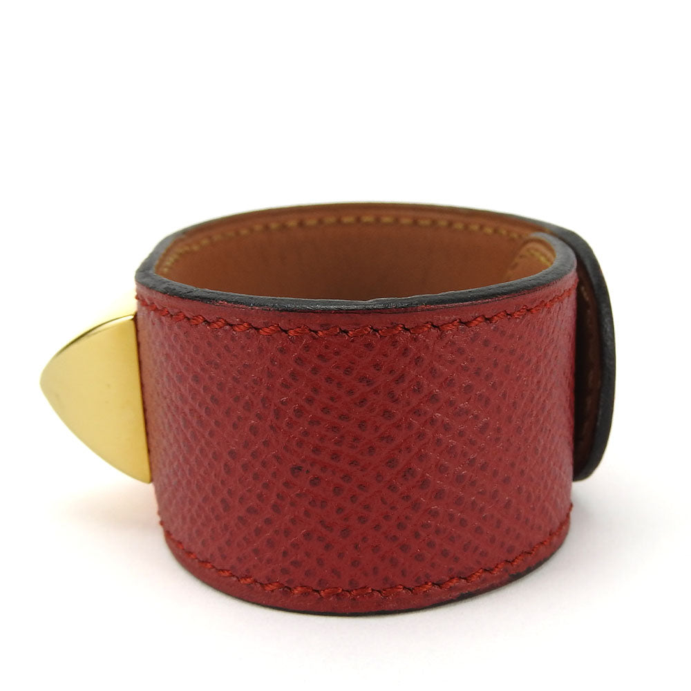 HERMES bracelet Epsom, Metal Red Medor Women  d