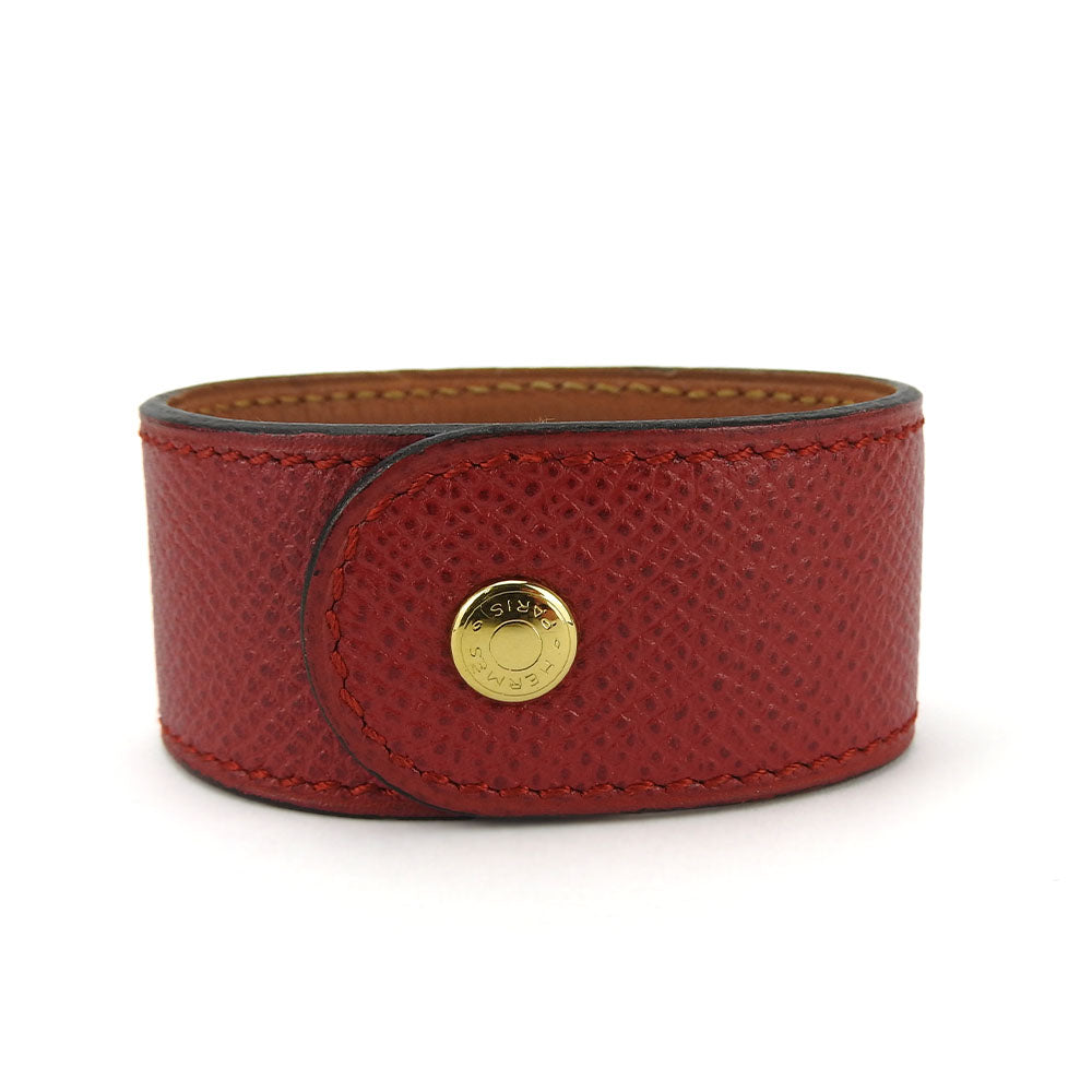 HERMES bracelet Epsom, Metal Red Medor Women  d