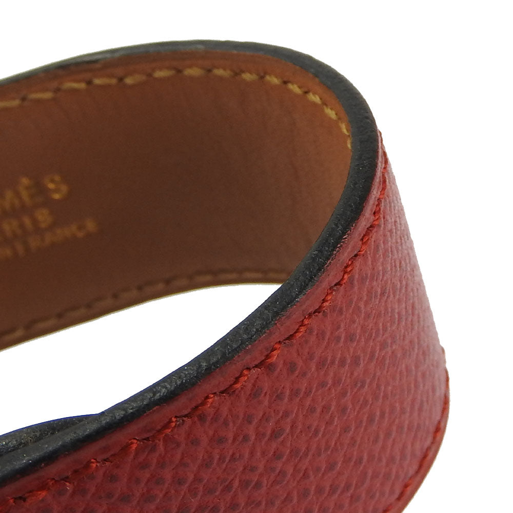 HERMES bracelet Epsom, Metal Red Medor Women  d
