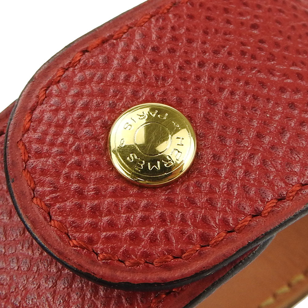 HERMES bracelet Epsom, Metal Red Medor Women  d