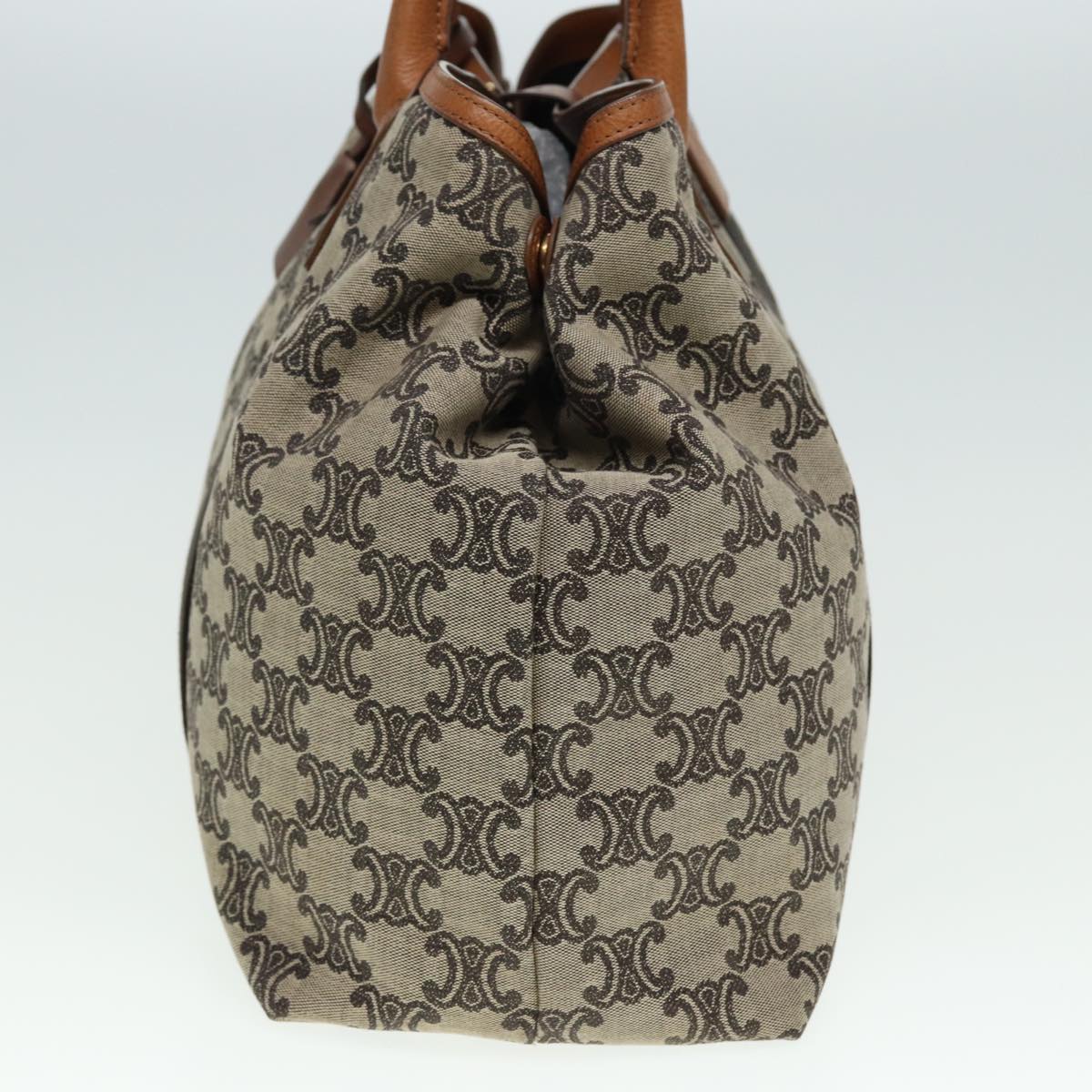 Luxury CELINE Macadam Canvas Tote Bag Beige  80261
