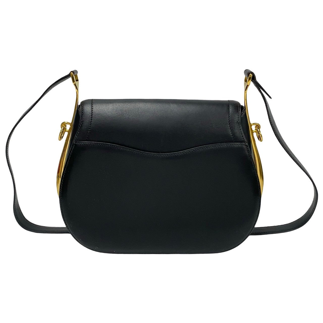 HERMES Shoulder Bag Boxcalf, Leather black Passkey Women  d