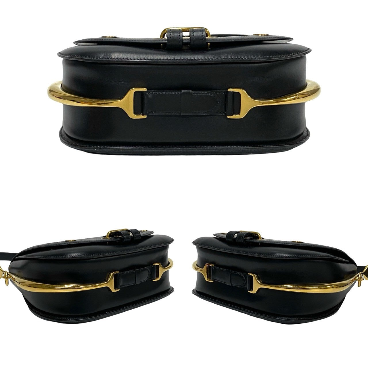 HERMES Shoulder Bag Boxcalf, Leather black Passkey Women  d
