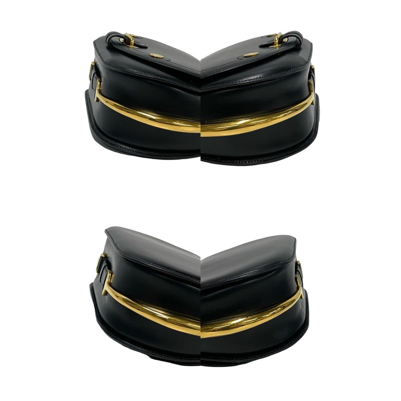 HERMES Shoulder Bag Boxcalf, Leather black Passkey Women  d