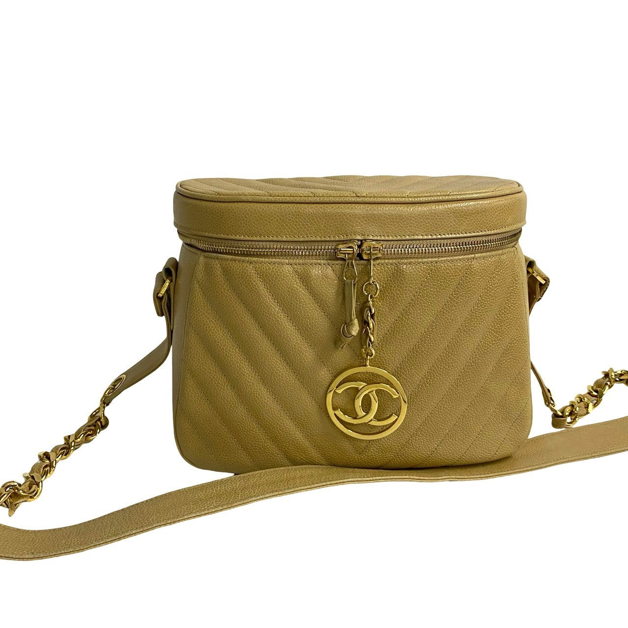 Chanel V Stitch Caviar Shoulder Bag
