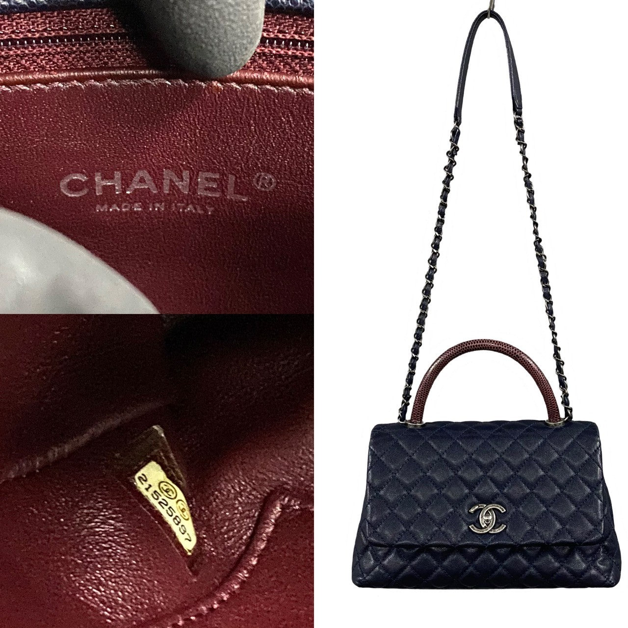 Chanel Coco Handle Caviar Skin 2way Bag