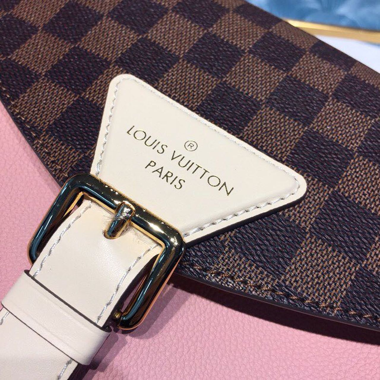Top Quality Beaumarchais Damier Ebene Canvas Venus Pink For Women, Womens Handbags, Shoulder And Crossbody Bags 9.8in/25cm Top Quality N40147