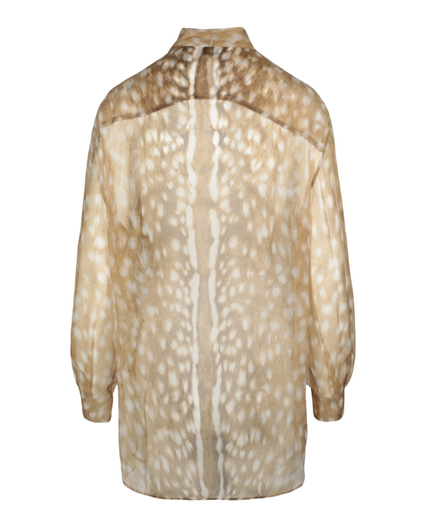 Burberry Womens Tied Deer-Printed Silk Blo