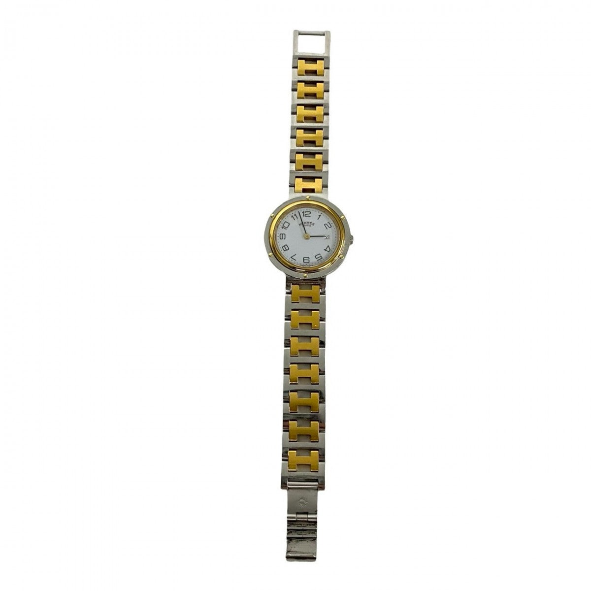 HERMES Watches Stainless steel gold Clipper