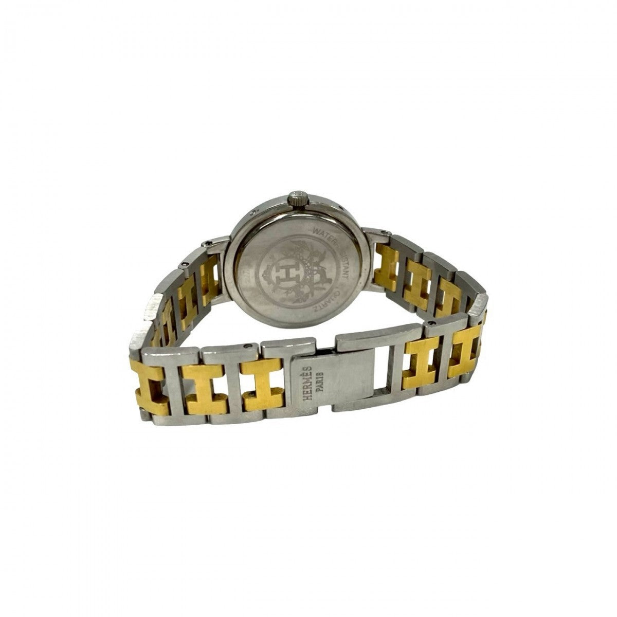HERMES Watches Stainless steel gold Clipper