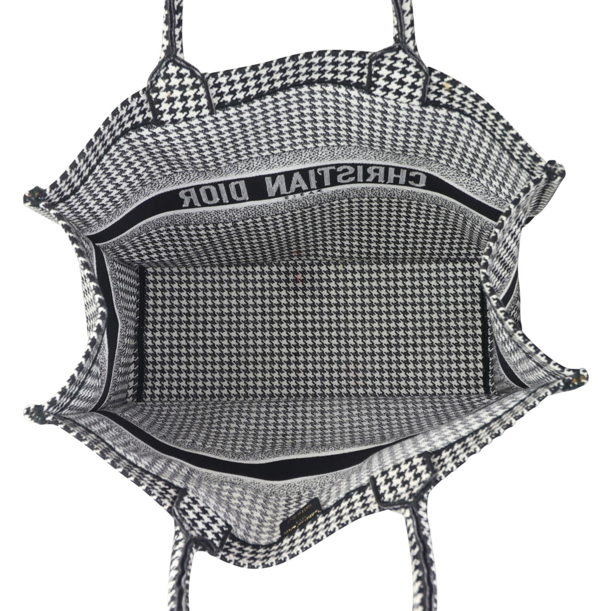 Dior Houndstooth Book Tote