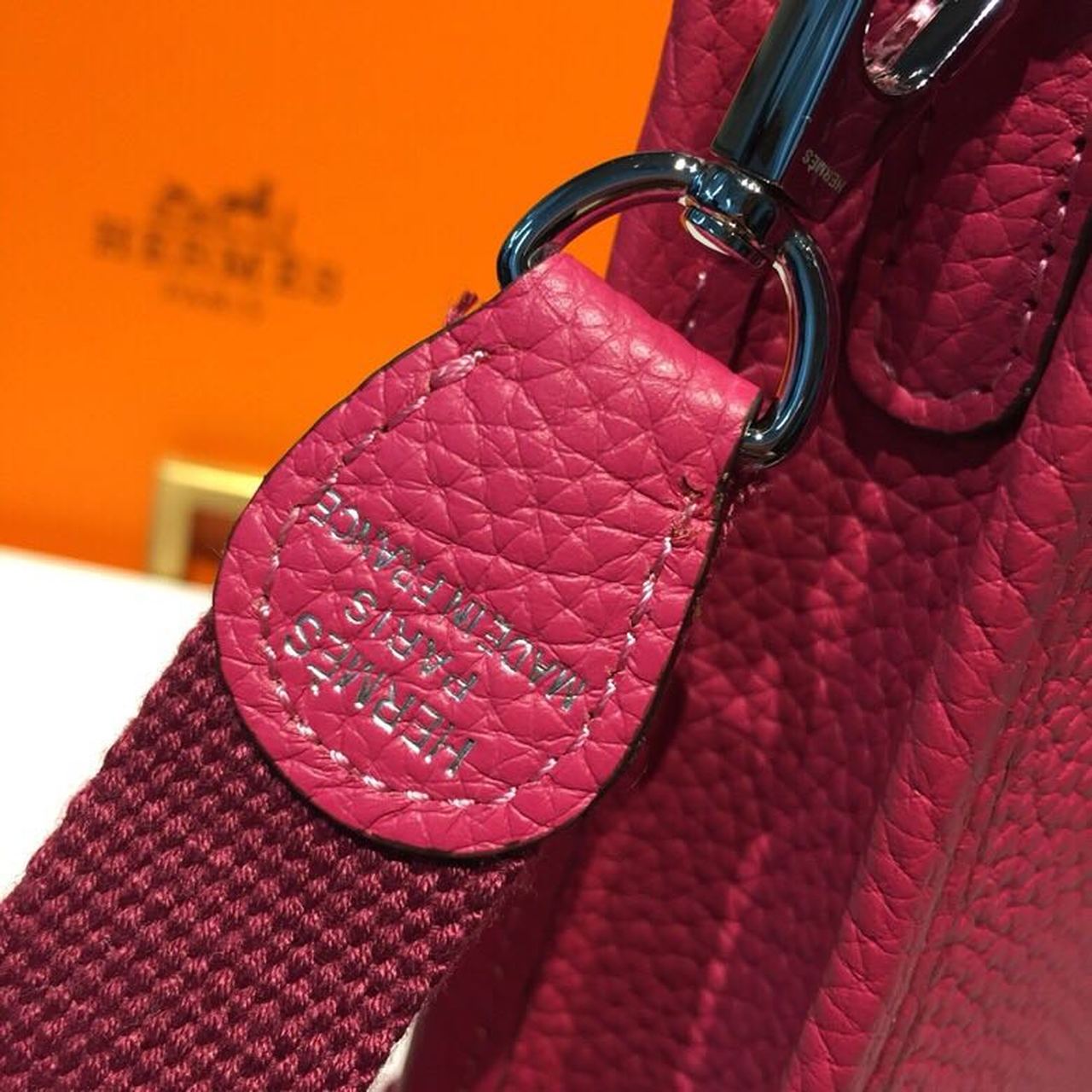 Top Quality Evelyne II TPM Bag Hot Pink For Women SiTop Qualityer Toned Hardware 7.9in/20cm