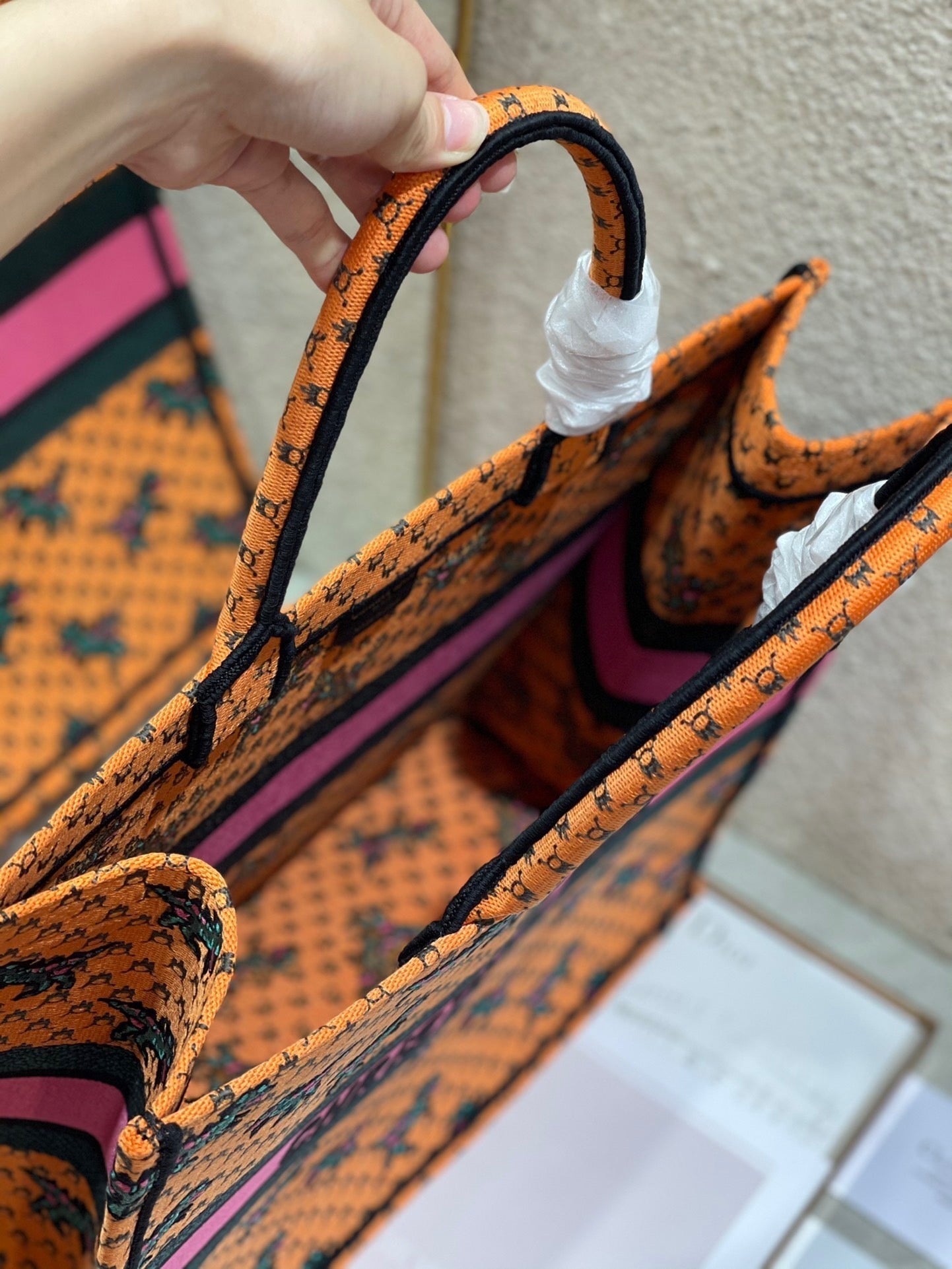 Top Quality Large Book Tote Orange Multicolor, For Women, Womens Handbags 16.5in/42cm CD