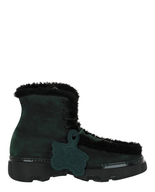 Burberry Mens Creeper Shearling Boots