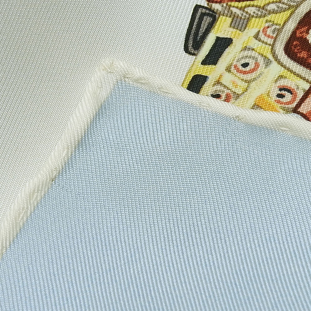 HERMES scarf silk Light blue Carre90 Women  d