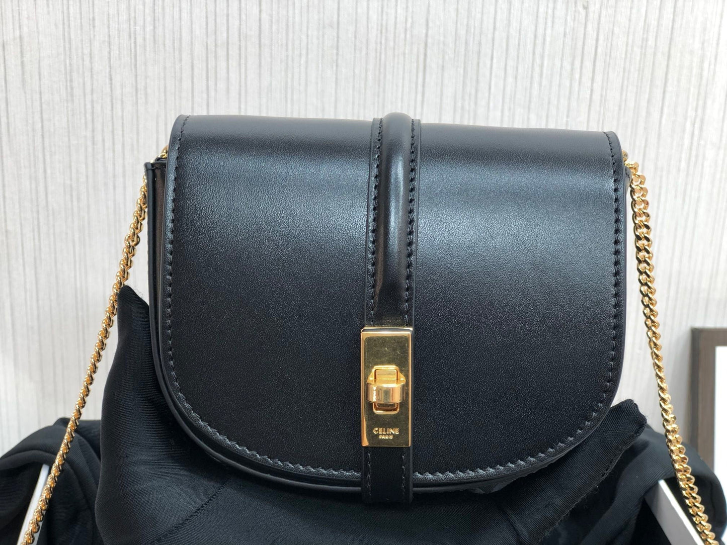 Top Quality Small Chain Pouch Black For Women 5.5in/14cm