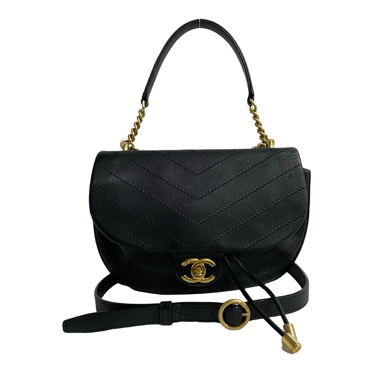 Chanel Coco Mark Leather 2way Bag